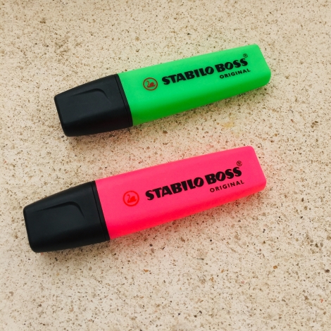Textmarker Stabilo Boss gruen / Marcador fluorescente Stabilo Boss verde